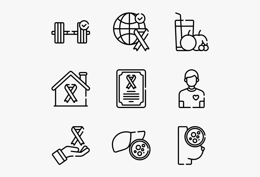 World Cancer Awareness Day - Marine Icons, HD Png Download