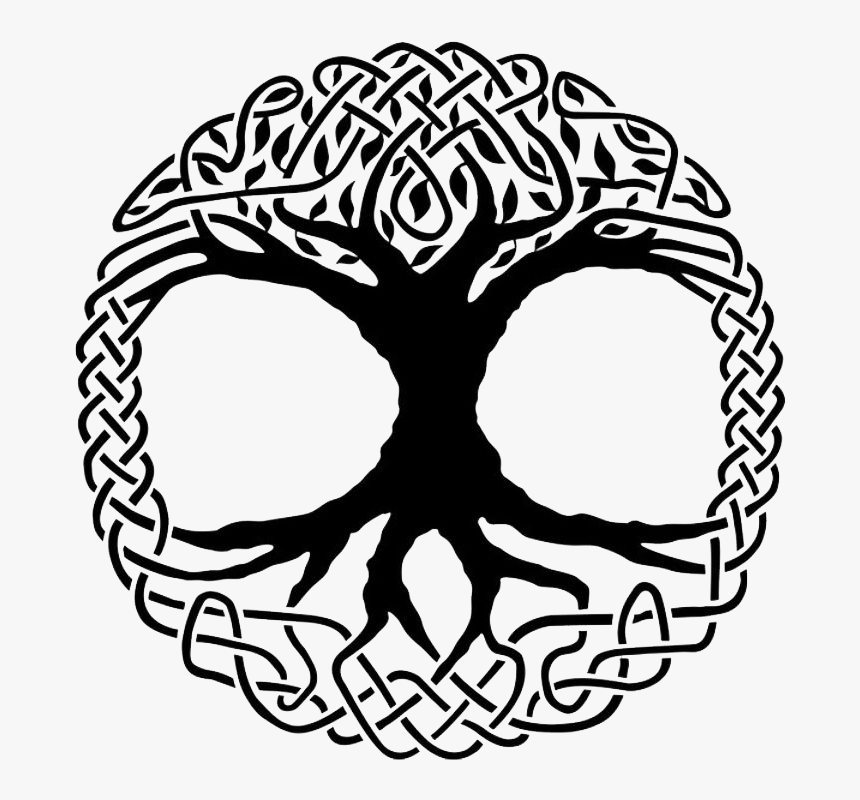 Celtic Tree Of Life And Our Logo - Celtic Tree Of Life Silhouette, HD Png Download
