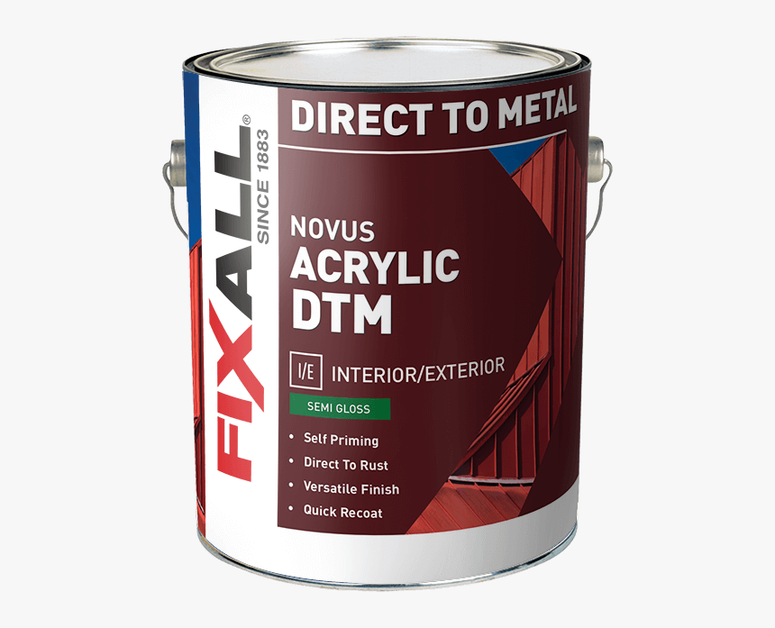 Direct To Metal Novus Acrylic Dtm Semi Gloss Novus® - Quality High Sheen Acrylic For Interior And Exterior, HD Png Download