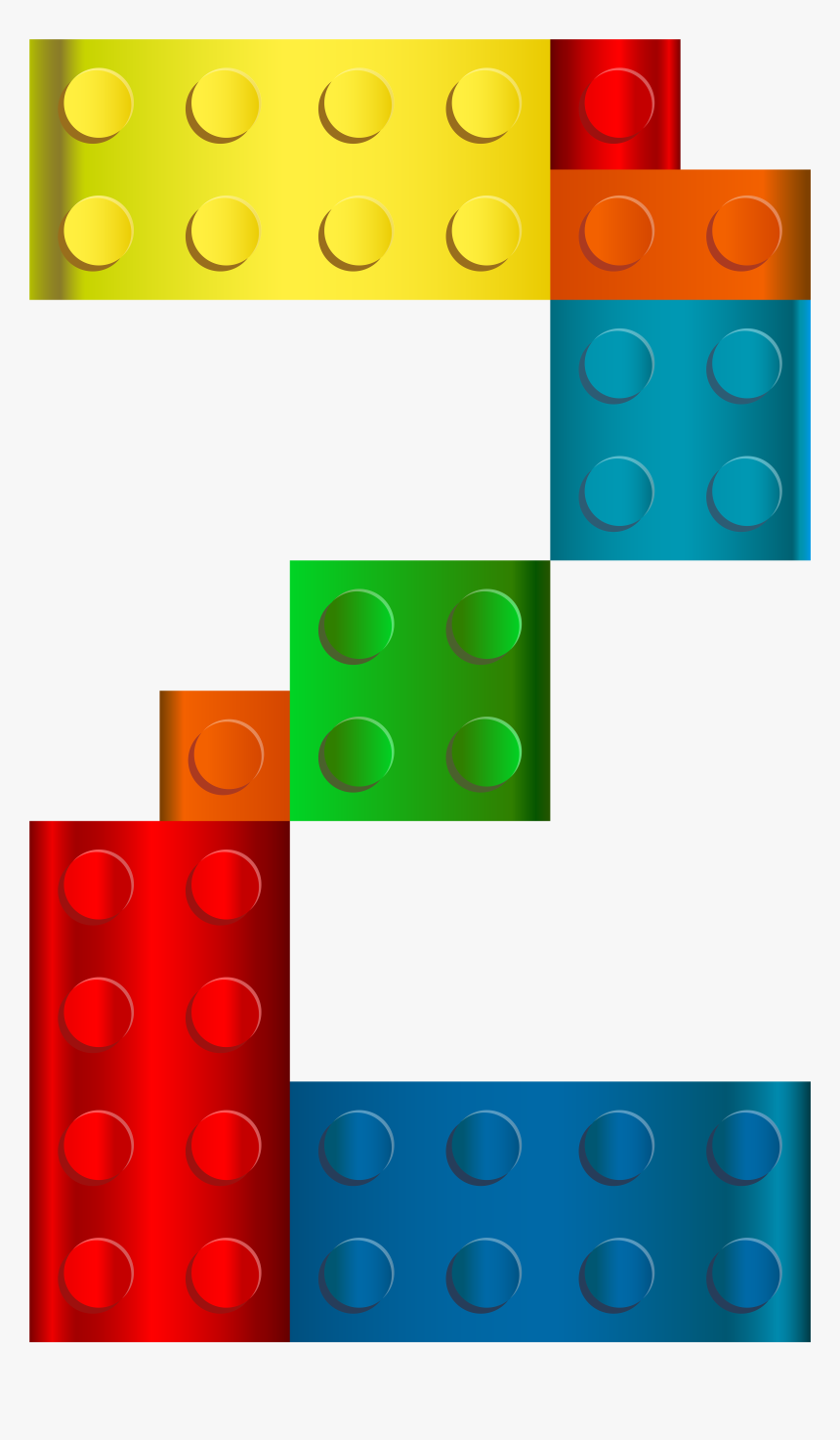 Lego Number Two Png Transparent Clip Art Imageu200b - Lego Number 2 Clipart, Png Download