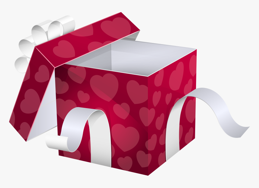 Open Pink Gift Box Png Clipart Image - Open Gift Box Transparent, Png Download
