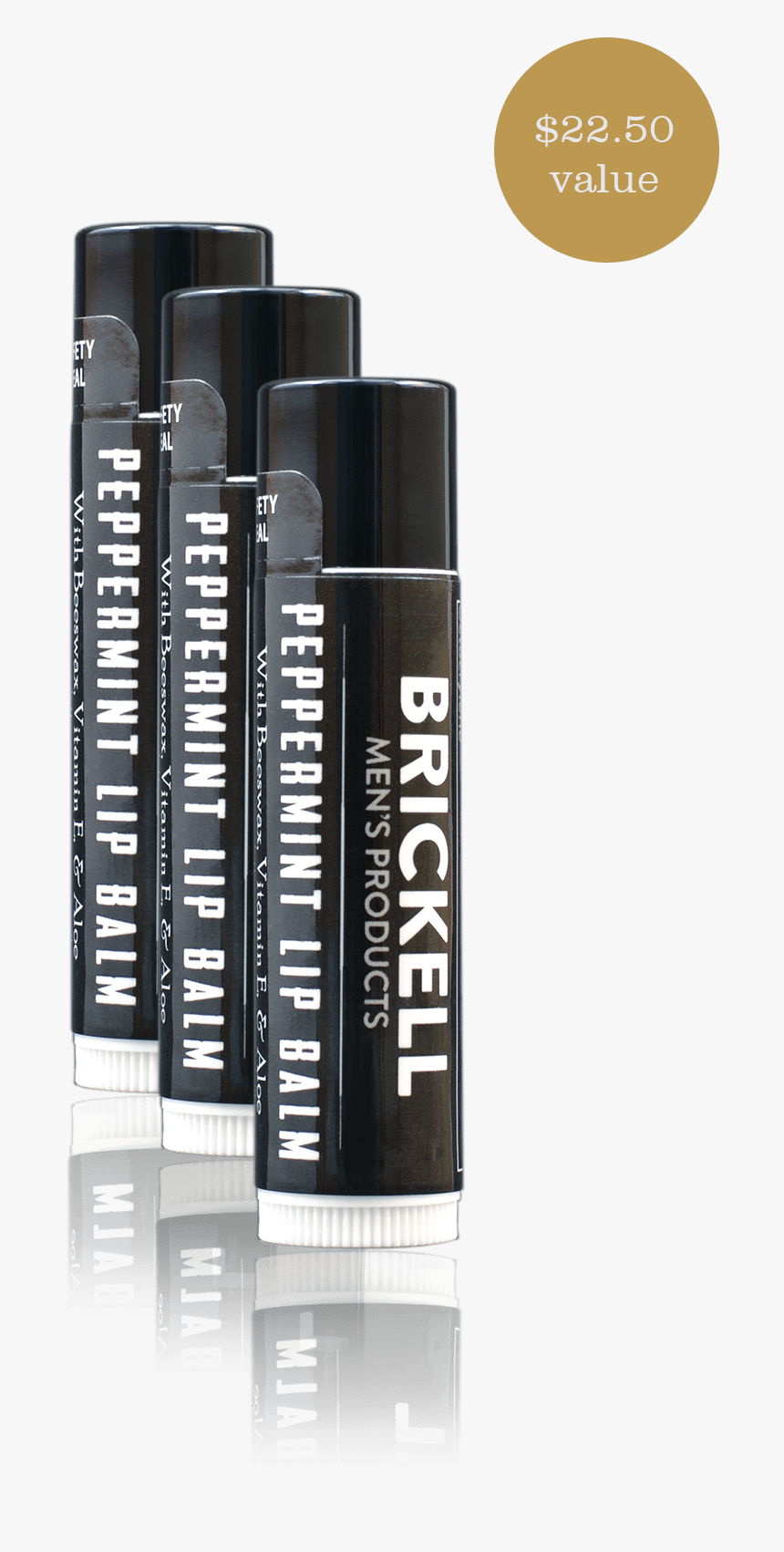 Brickell No Shine Lip Balm For Men, HD Png Download