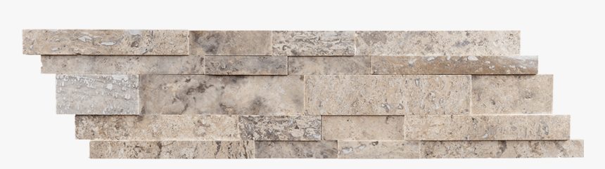 Silver Travertine Mosaic Tile Strips Up And Down Mosaic - Concrete, HD Png Download