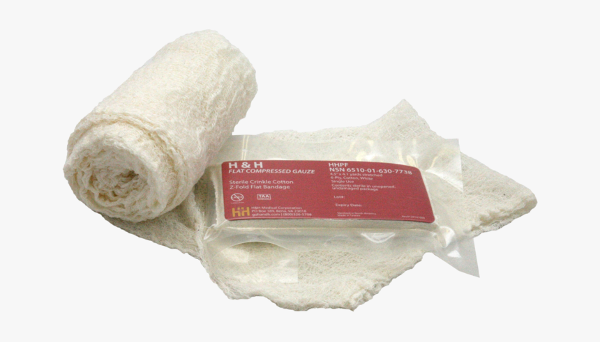 H&h Flat Compressed Gauze, HD Png Download