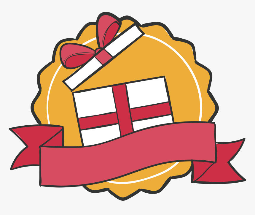 Clip Art Gift Box Label Transprent, HD Png Download