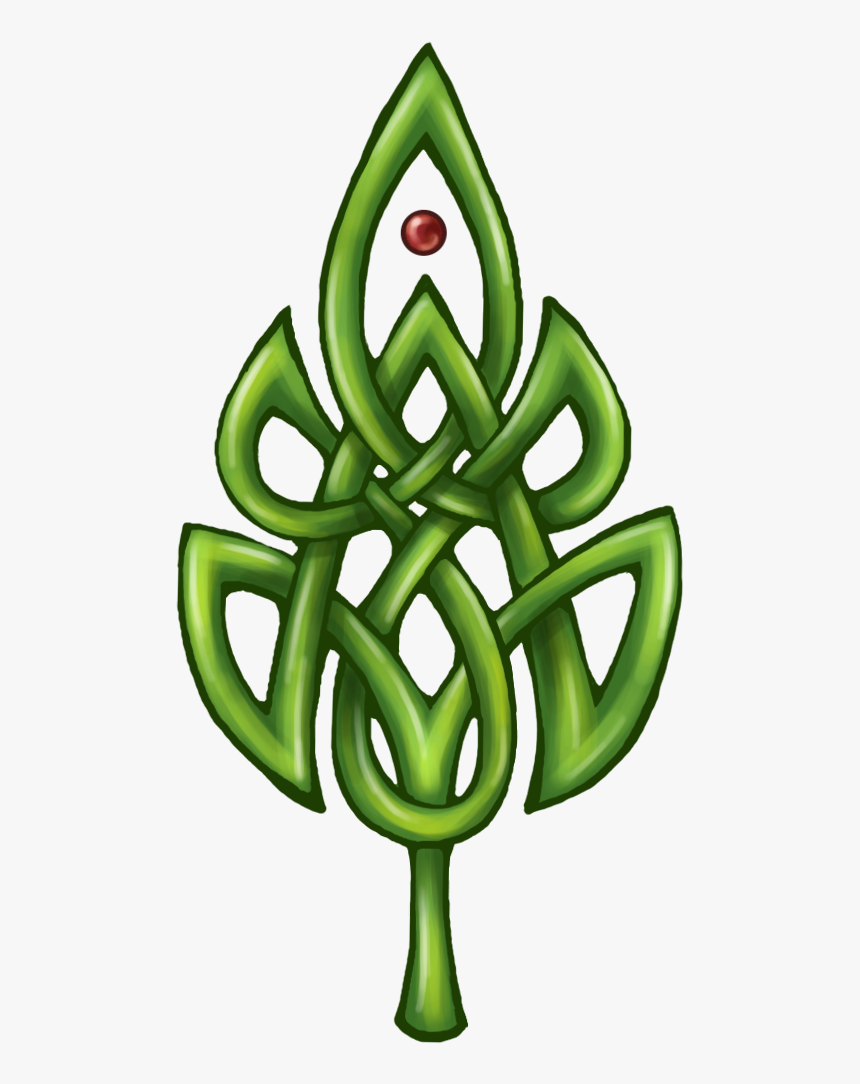Leaf Interesting Pattern Need - Celtic Knot Leaf, HD Png Download