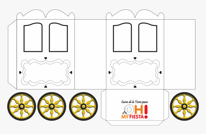 Princess Carriage Shaped Box - Circle, HD Png Download