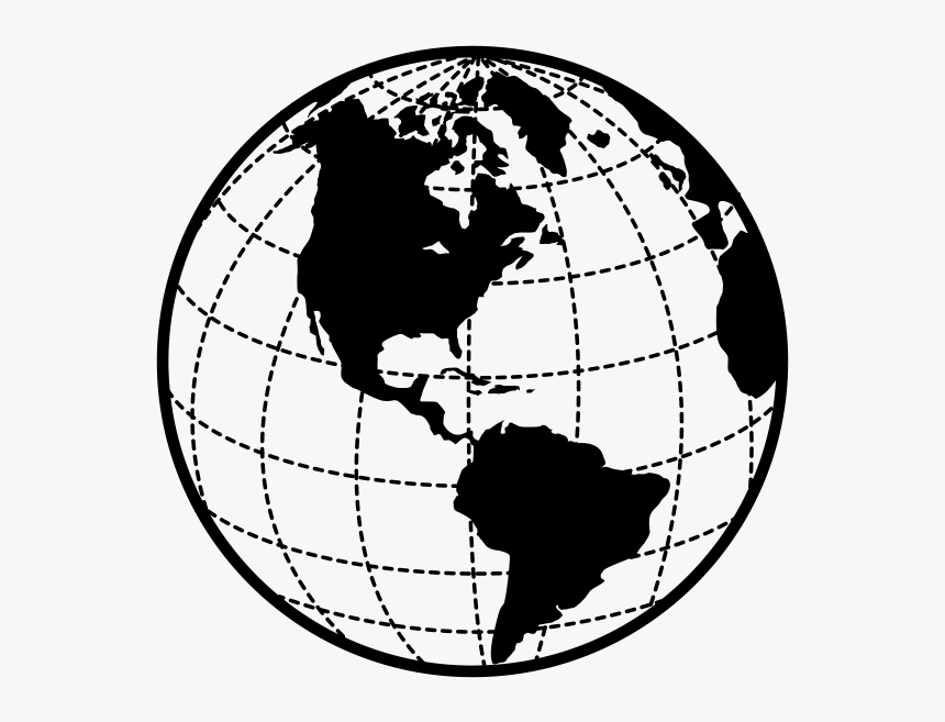 World Globe Rubber Stamp 
 Class Lazyload Lazyload - World Image Black And White, HD Png Download