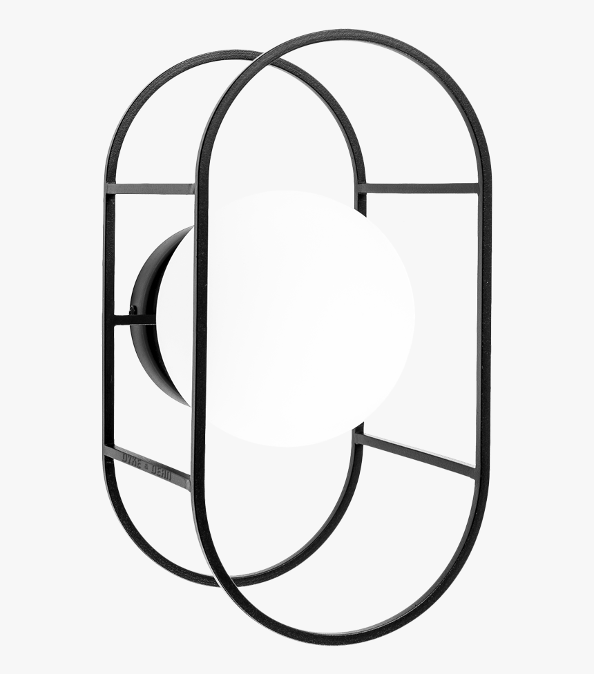 Framed Globe Rod Wall Light - Line Art, HD Png Download