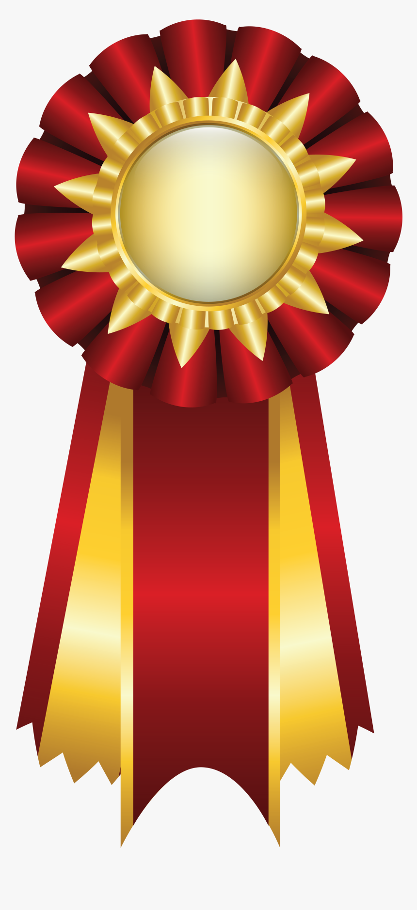 Red Gold Ribbon Png, Transparent Png