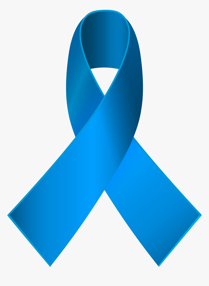 Blue Awareness Ribbon Png Clip Art - Transparent Background Aids Ribbon, Png Download