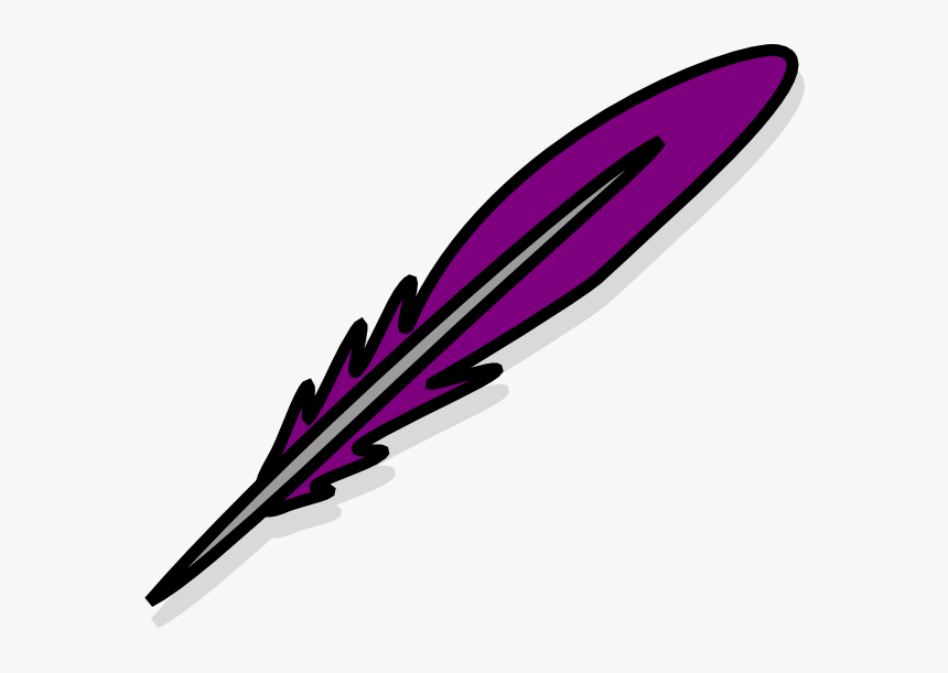 Transparent Purple Feather Png - Red Feather Clip Art, Png Download