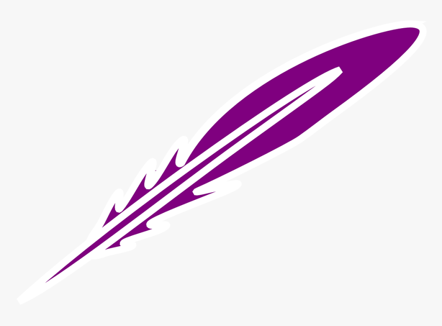 Feather, Purple, Writing, Graphic, Artsy, Raven - Writing Purple, HD Png Download