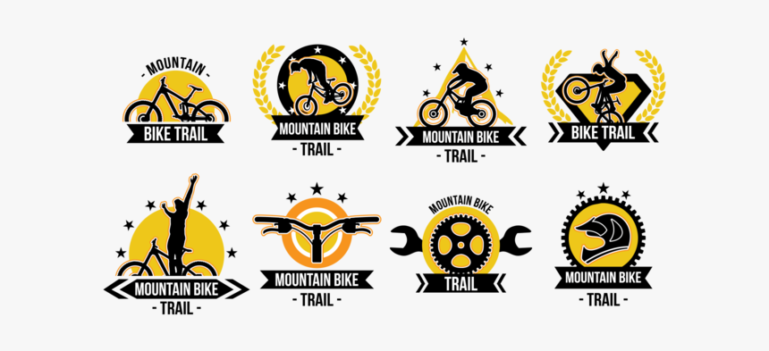 Carril Bici Del Vector De Etiquetas - Vector Mountain Bike Logo, HD Png Download