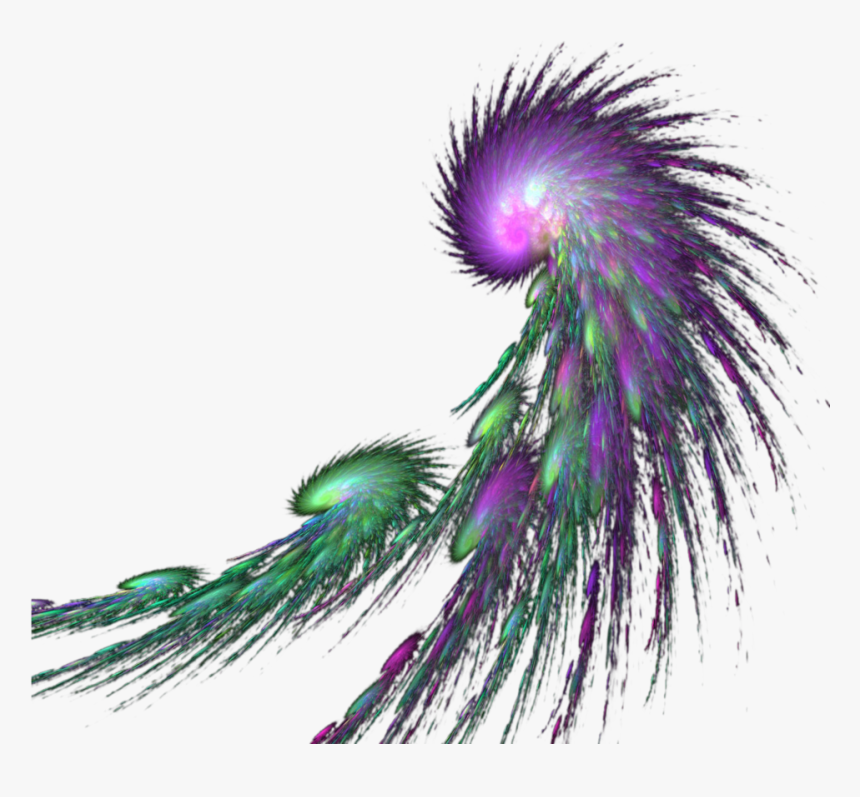 #mq #green #purple #feather #feathers - Green And Purple Feather, HD Png Download