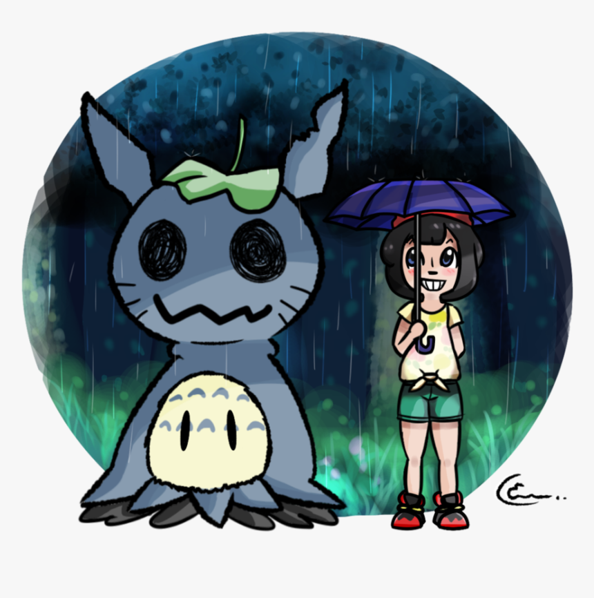 My Neighbor Mimikyu - Mimikyu Totoro, HD Png Download