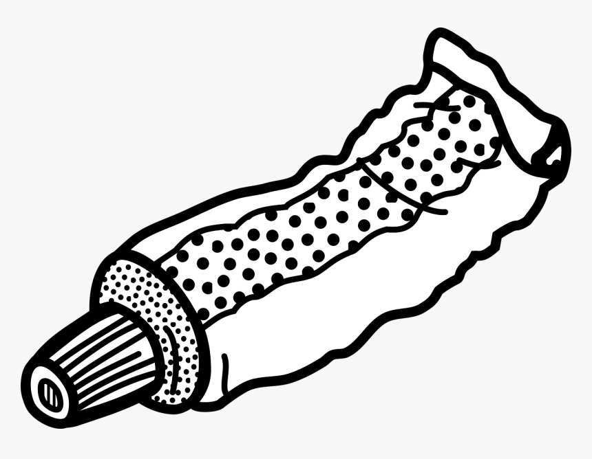 Tube Clipart Black And White, HD Png Download