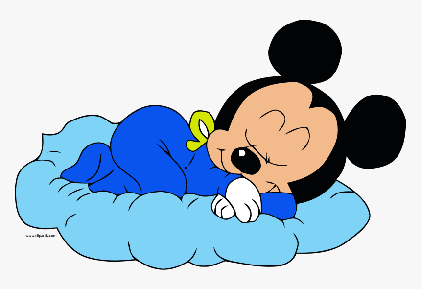 Disney Baby Mickey Sleeping Clipart Png Baby Mickey Sleeping Transparent Png Transparent Png Image Pngitem