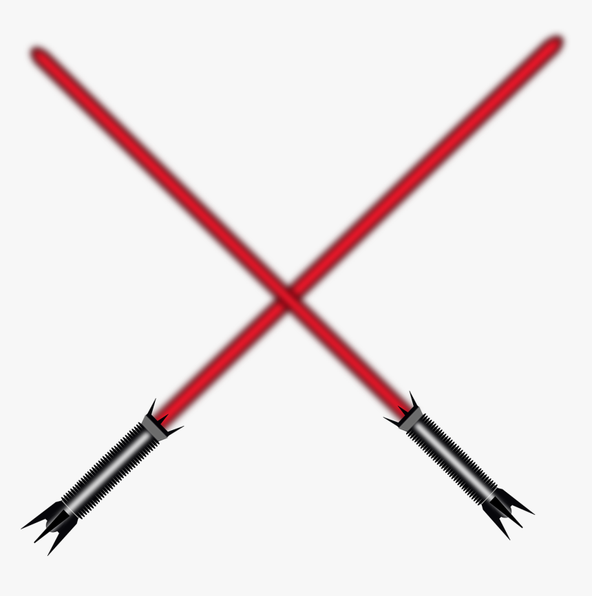 Lightsabers Swords Red Free Picture - Red Lightsaber Clip Art, HD Png Download