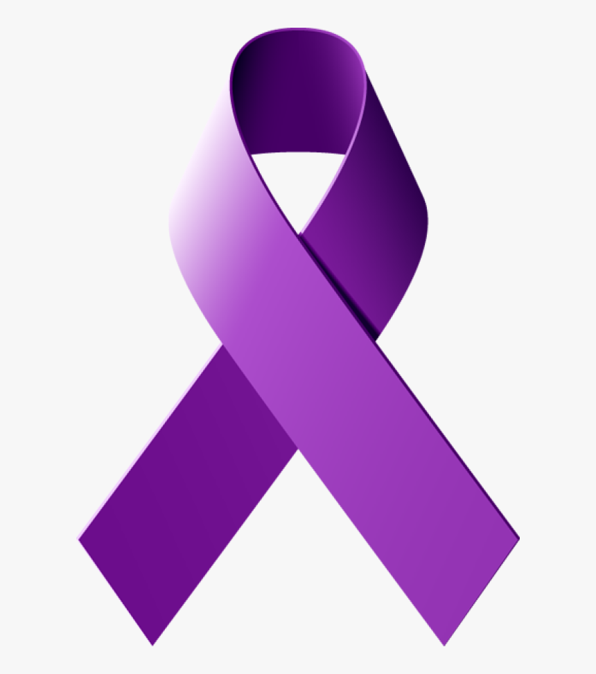 Purple Awareness Ribbon Png, Transparent Png