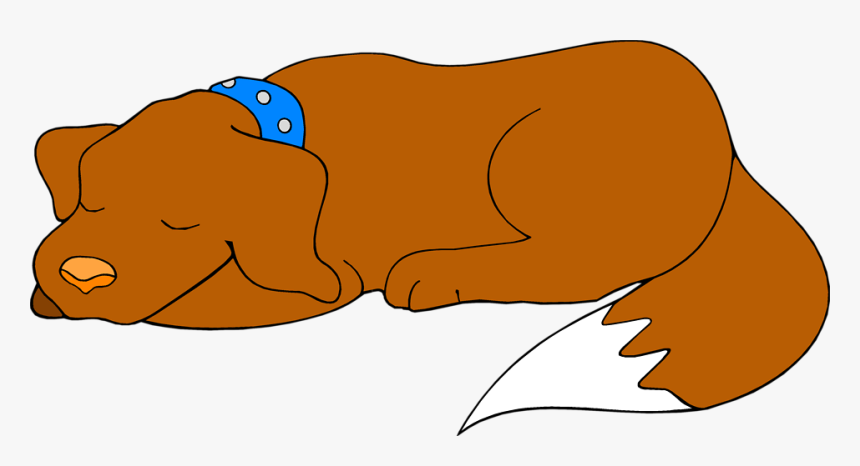 Dog Clipart Sleeping Brown - Sleeping Dog Clipart Png, Transparent Png