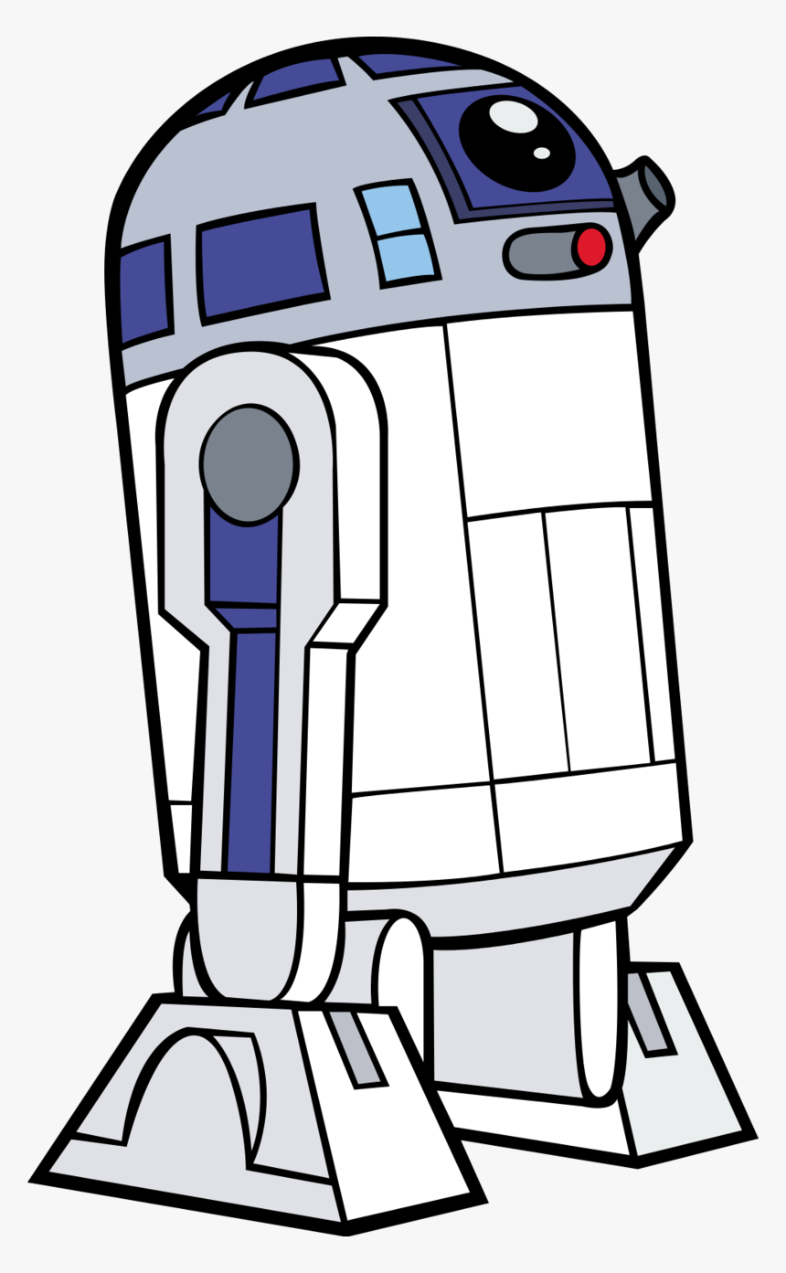 R D Pinterest Star - Star Wars R2d2 Clipart, HD Png Download