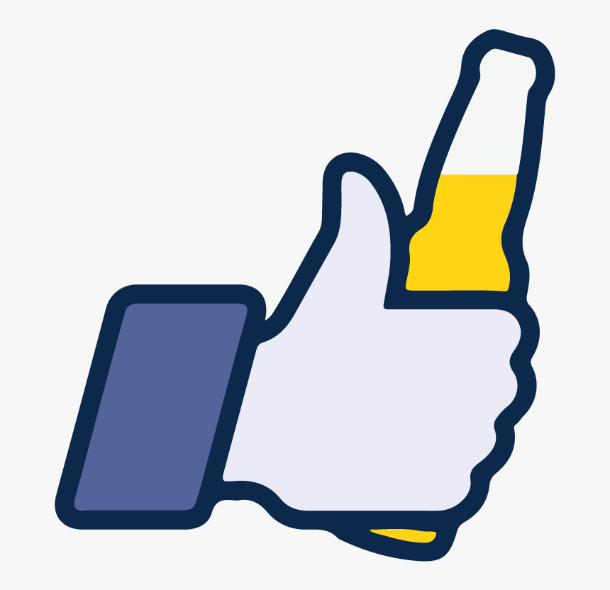 Facebook Like Beer Icon Vector Logo Thumbs Up - Facebook Icon Ice Cream, HD  Png Download , Transparent Png Image - PNGitem