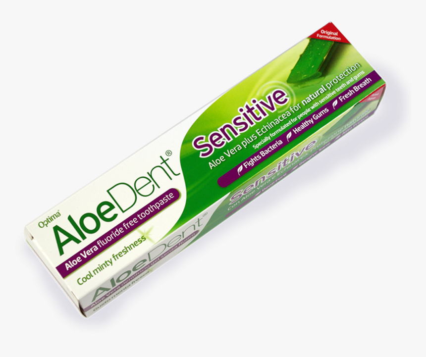 Optima Aloedent Sensitive Toothpaste 100ml Tube In - Chewing Gum, HD Png Download