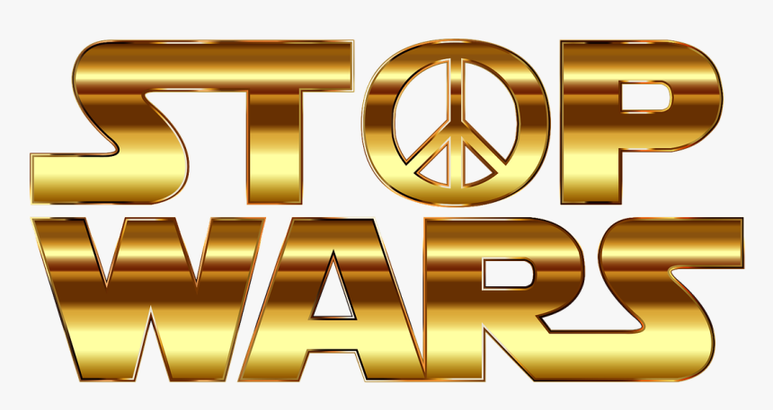 Stop, Wars, Peace, Symbol, Sign, Star Wars, Parody - Graphic Design, HD Png Download