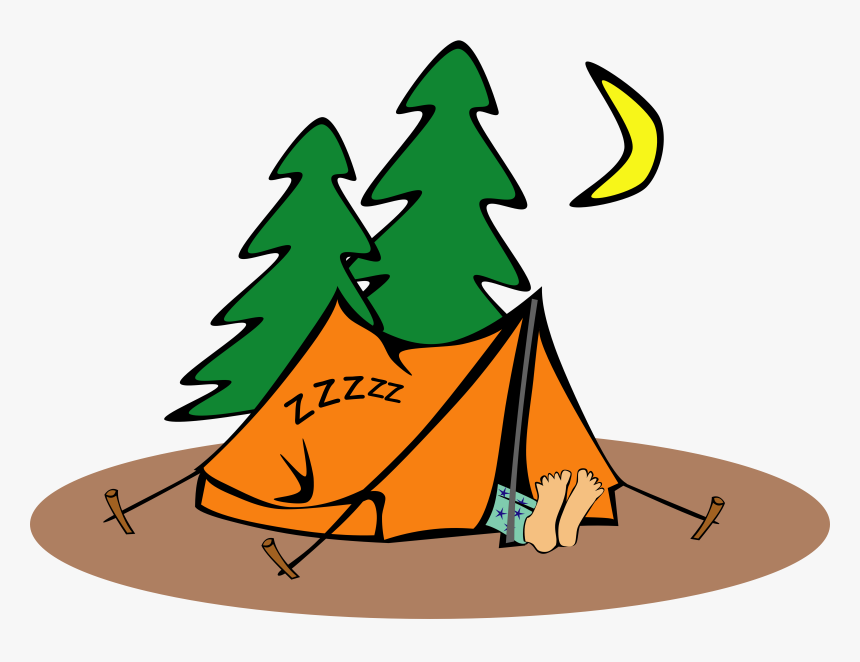 Sleeping In A Tent Clip Arts - Camping Clipart, HD Png Download