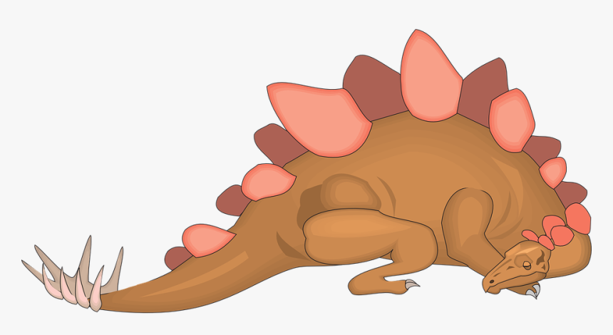Sleeping, Dinosaur, Stegosaurus, Ancient, Spikes - Stegosaurus Sleeping, HD Png Download