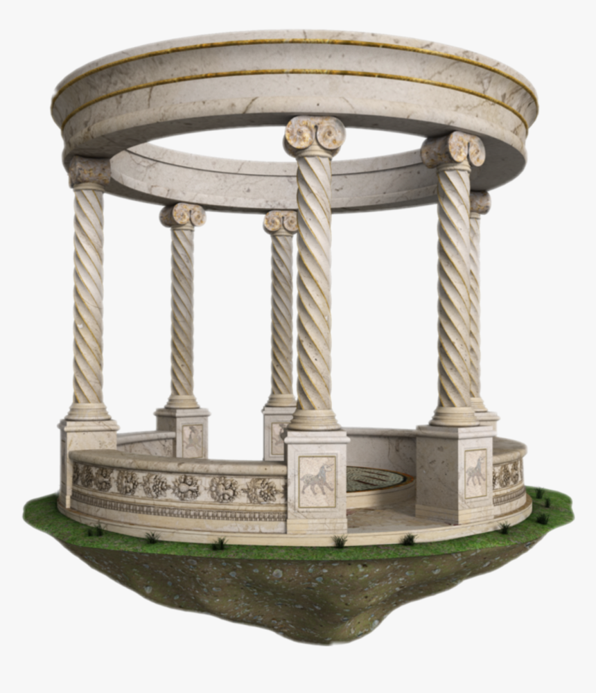 #gazebo #pillars #nature - Garden, HD Png Download