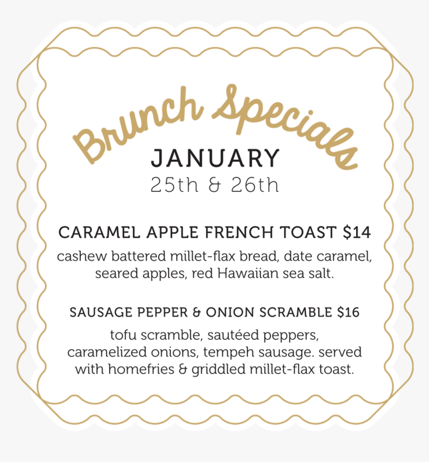 Brunch Specials 0125, HD Png Download
