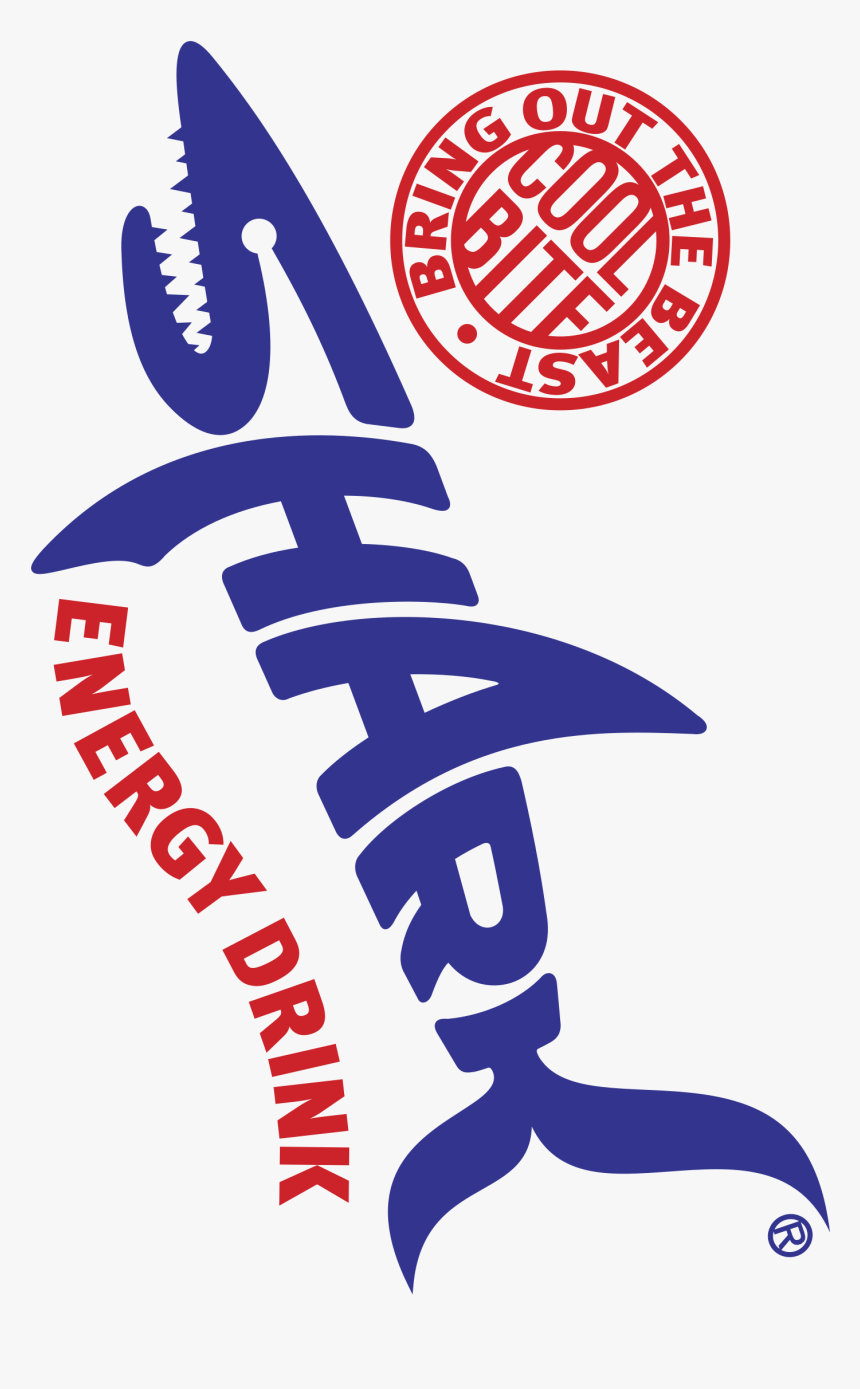 Shark Logo Png Transparent - Shark Energy Drink, Png Download