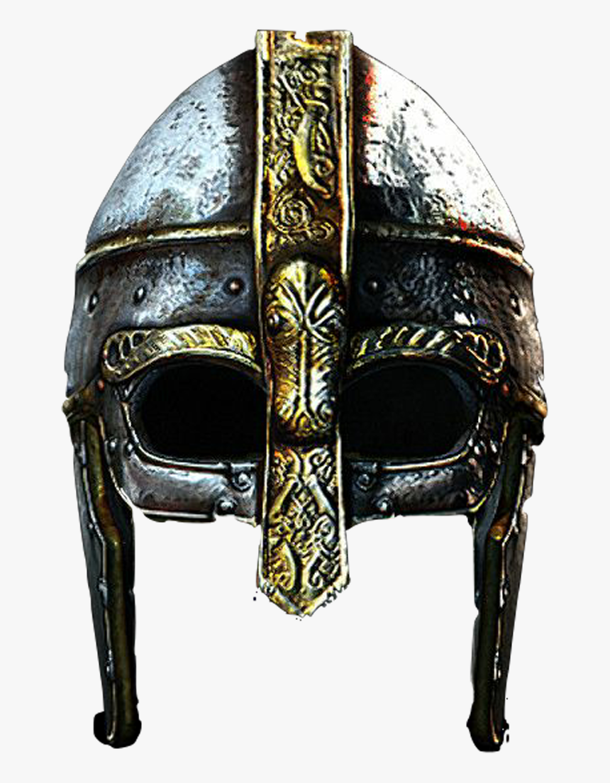 #viking #helmet #mask #hat #cap - Viking Wearing Helmet, HD Png Download
