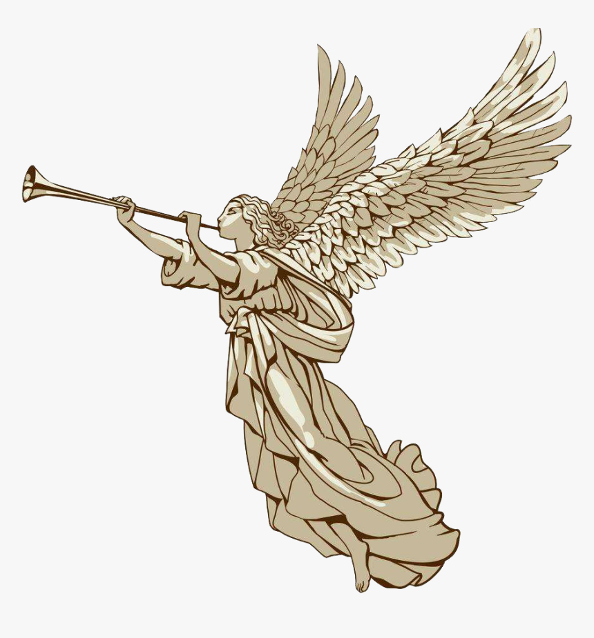 Trumpet Angels Png - Trumpet Angel Png, Transparent Png