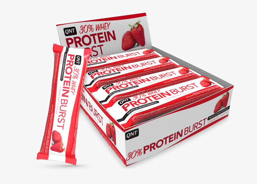 Qnt Direct Protein Burst 30% Fresa 12x 70g - Qnt Protein Burst, HD Png Download