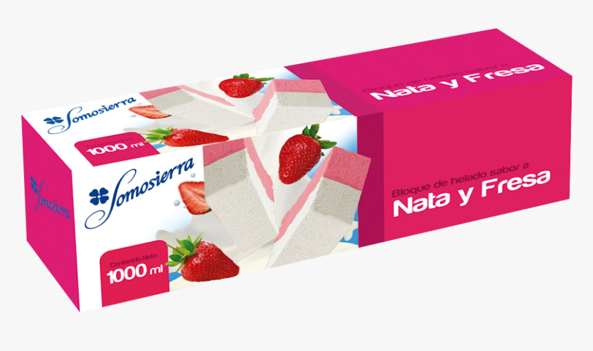 Bloques Nata-fresa - Helado Somosierra, HD Png Download