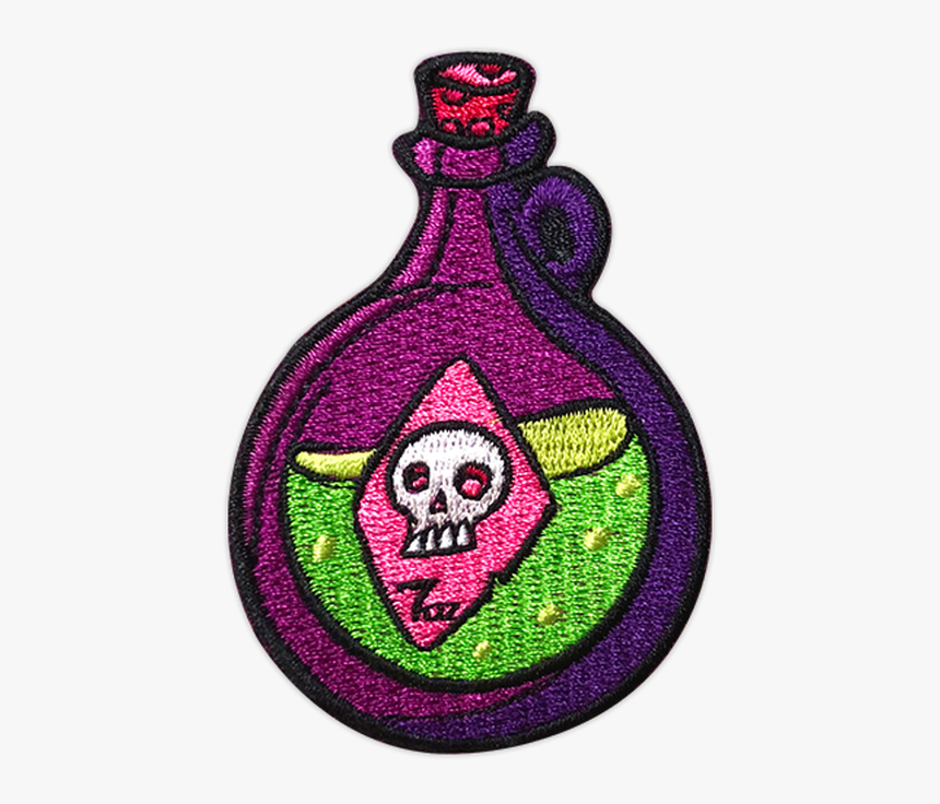 Round Potion Embroidered Patch By Seventh - Illustration, HD Png Download