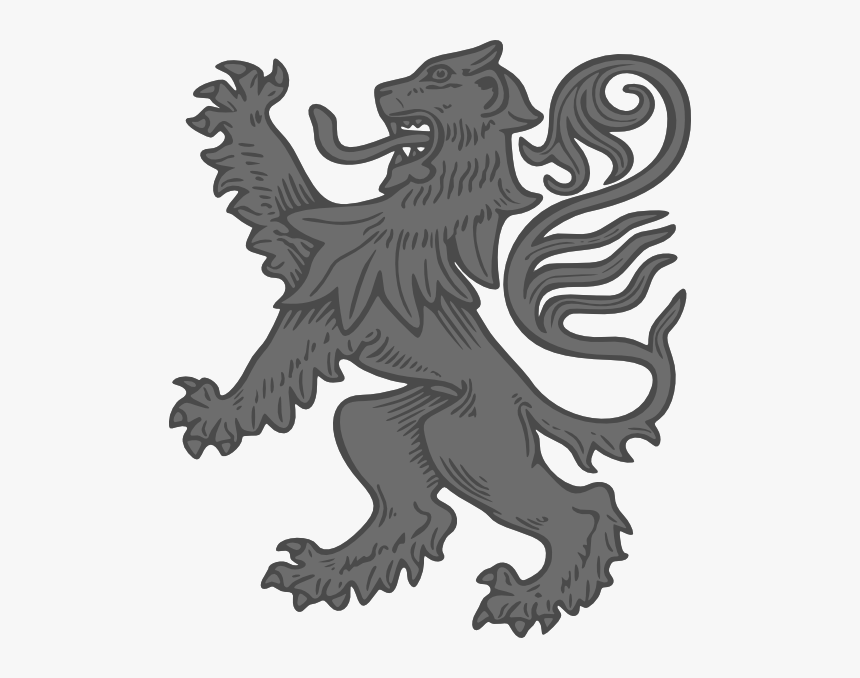 Grey Lion Svg Clip Arts, HD Png Download