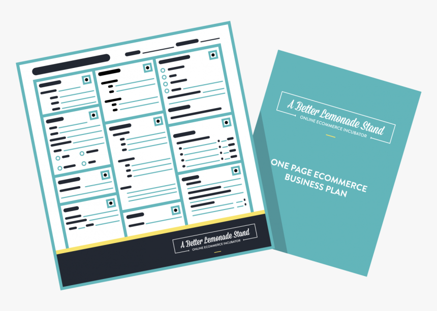 Transparent Lemonade Stand Png - One Page Ecommerce Business Plan, Png Download