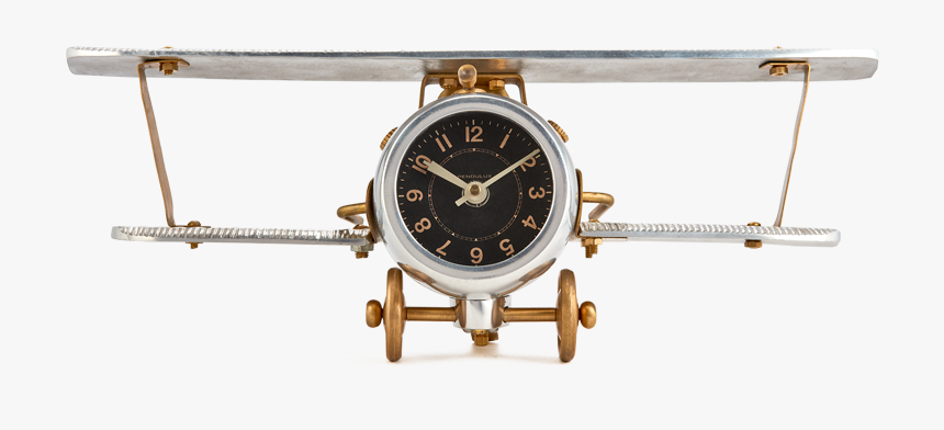 Biplane Table Clock - Pendulux, HD Png Download