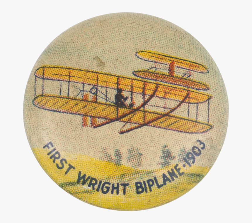 First Wright Biplane 1903 Art Button Museum - Seaplane, HD Png Download