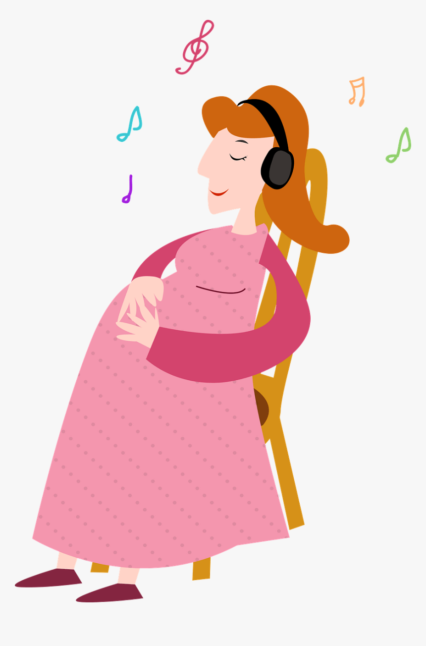 Mom Pregnant Cartoon Png, Transparent Png