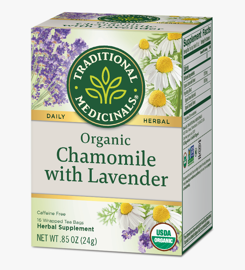Traditional Medicinals Chamomile With Lavender, HD Png Download
