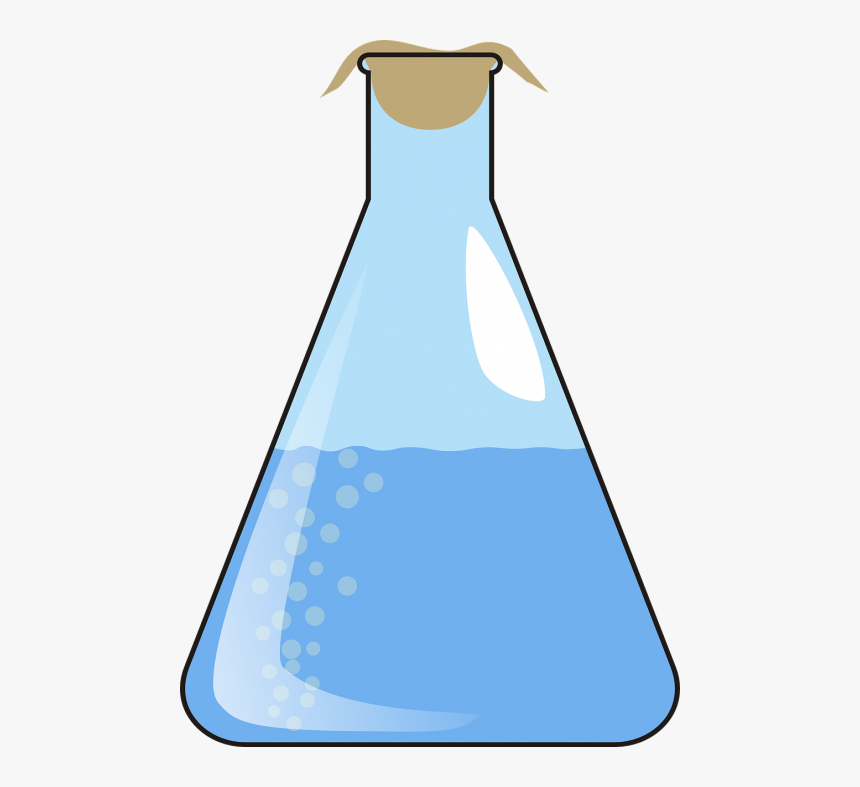 Erlenmeyer Chemistry Liquid - Mixture Clipart Science, HD Png Download