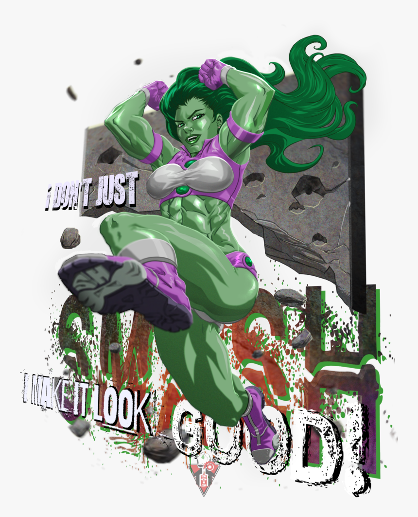 She Hulk Smash T By T Turner , Png Download - She-hulk, Transparent Png