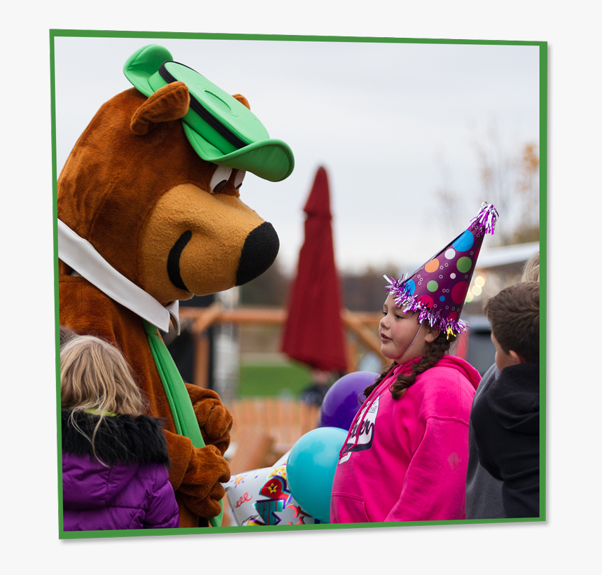 Yogi With Birthday Party - Mascot, HD Png Download