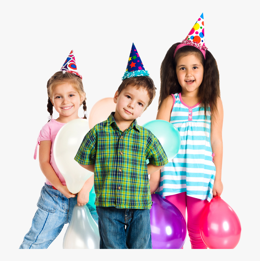 Kids With Birthday Caps, HD Png Download