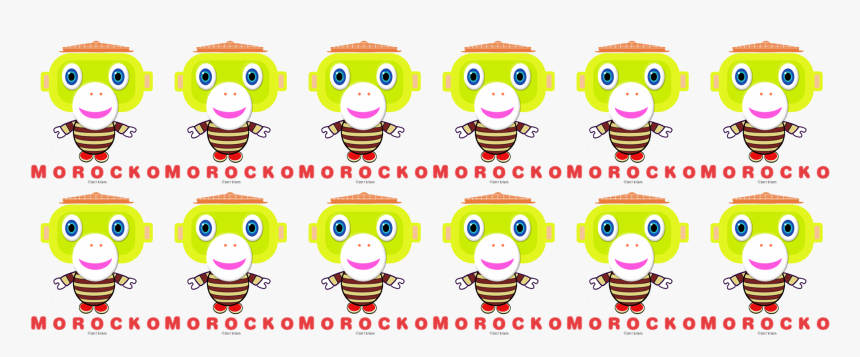 Hello Cute Monkey Morocko - Cartoon, HD Png Download